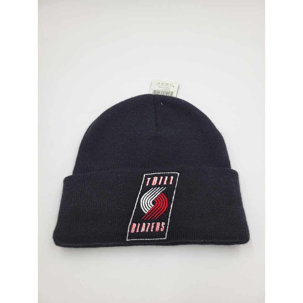 Portland Trail Blazers Trill Blazers Black Knit Beanie Hat NBA Fan Cap